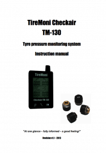 TireMoni TM-130 Manual English