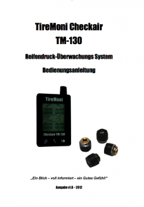 TireMoni TM-130 Handbuch Deutsch Titelseite